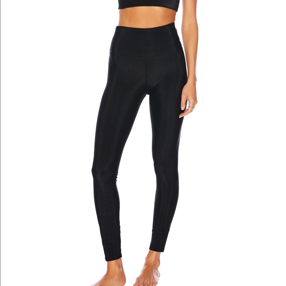 NWT Beach Riot Black Ribbed Leggings